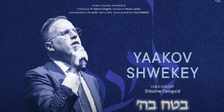 בטח בה': שירו החדש של יעקב שוואקי בטח בה': שירו החדש של יעקב שוואקי