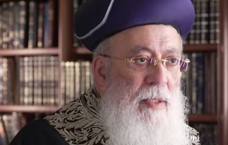 הראשון לציון מבהיר מה עושים השנה בהילולת ר' שמעון בר יוחאי: 