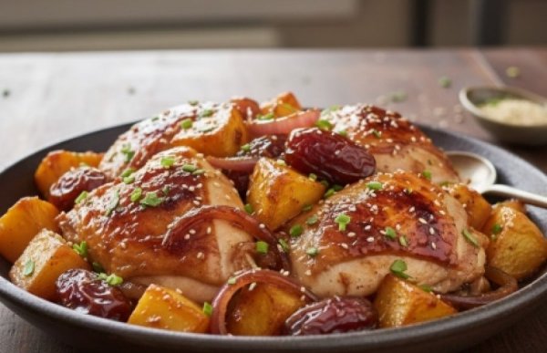 מתכון לפרגיות ותפוחי אדמה ברוטב תמרים וסויה מתכון לפרגיות ותפוחי אדמה ברוטב תמרים וסויה