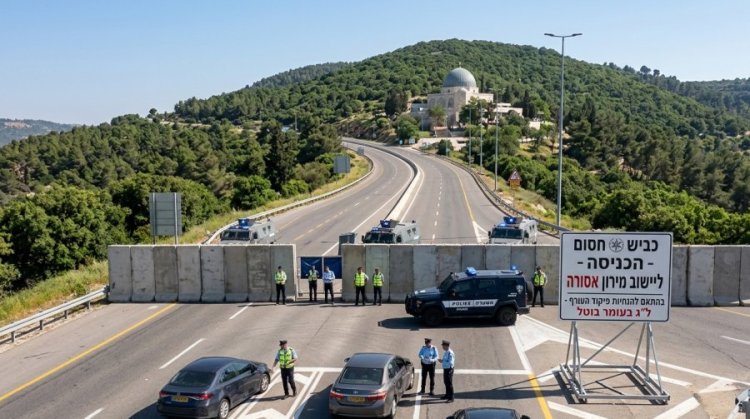 מירון תחת מצור: המחסומים נפרסו, ההילולה בוטלה סופית מירון תחת מצור: המחסומים נפרסו, ההילולה בוטלה סופית